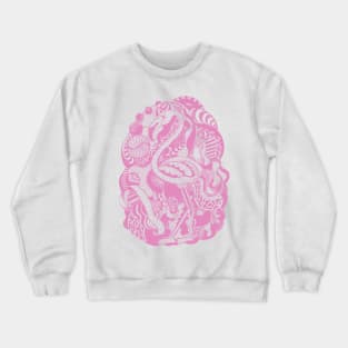 Light Pink Lost Flamingo Crewneck Sweatshirt